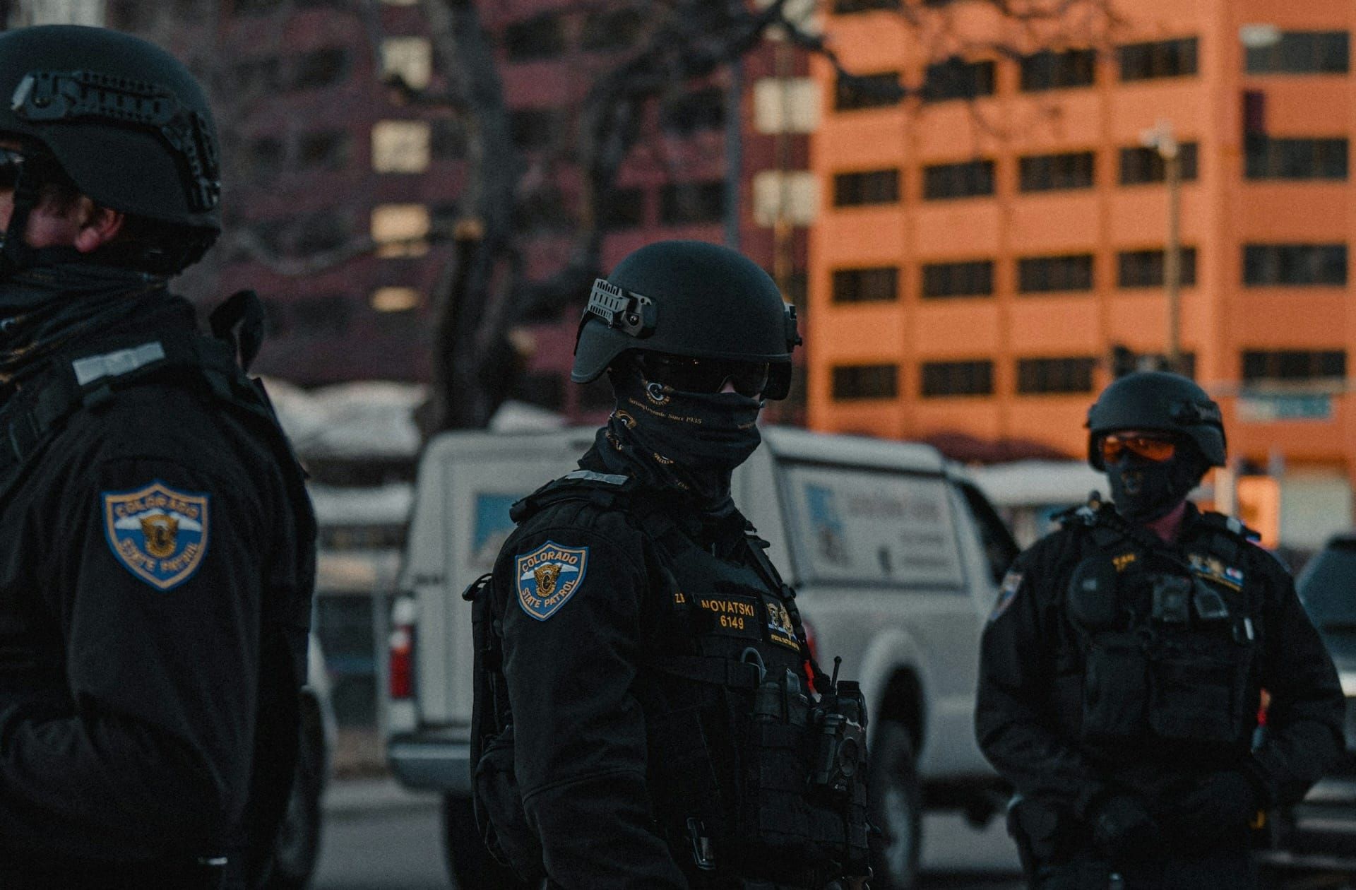 Tactical police officers.