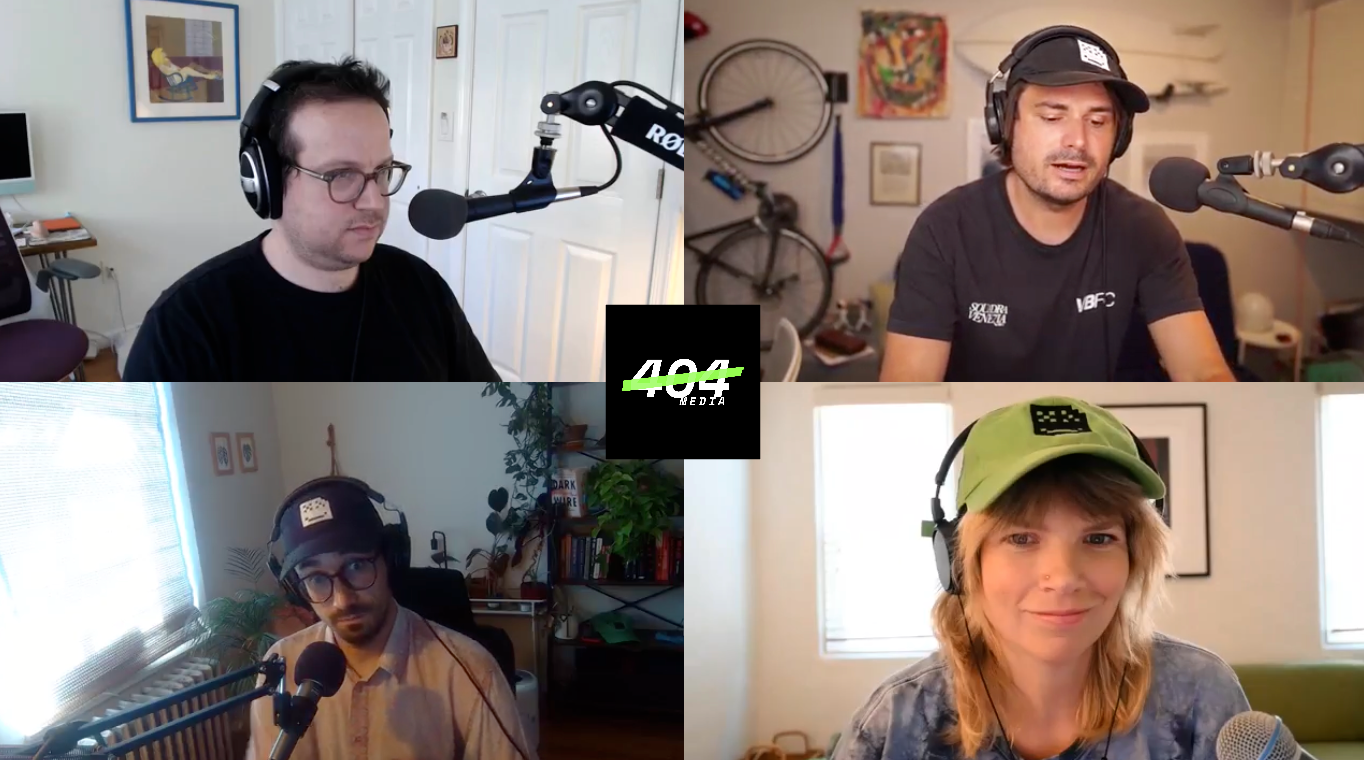 Clockwise: Emanuel Maiberg, Jason Koebler, Sam Cole, Joseph Cox.