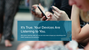 Marketing Company Claims That It Actually Is Listening to Your Phone and Smart Speakers to Target Ads
