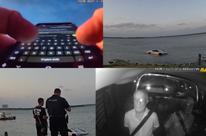 Here's the Bodycam Footage of the Cybertruck That Drove Into a Lake