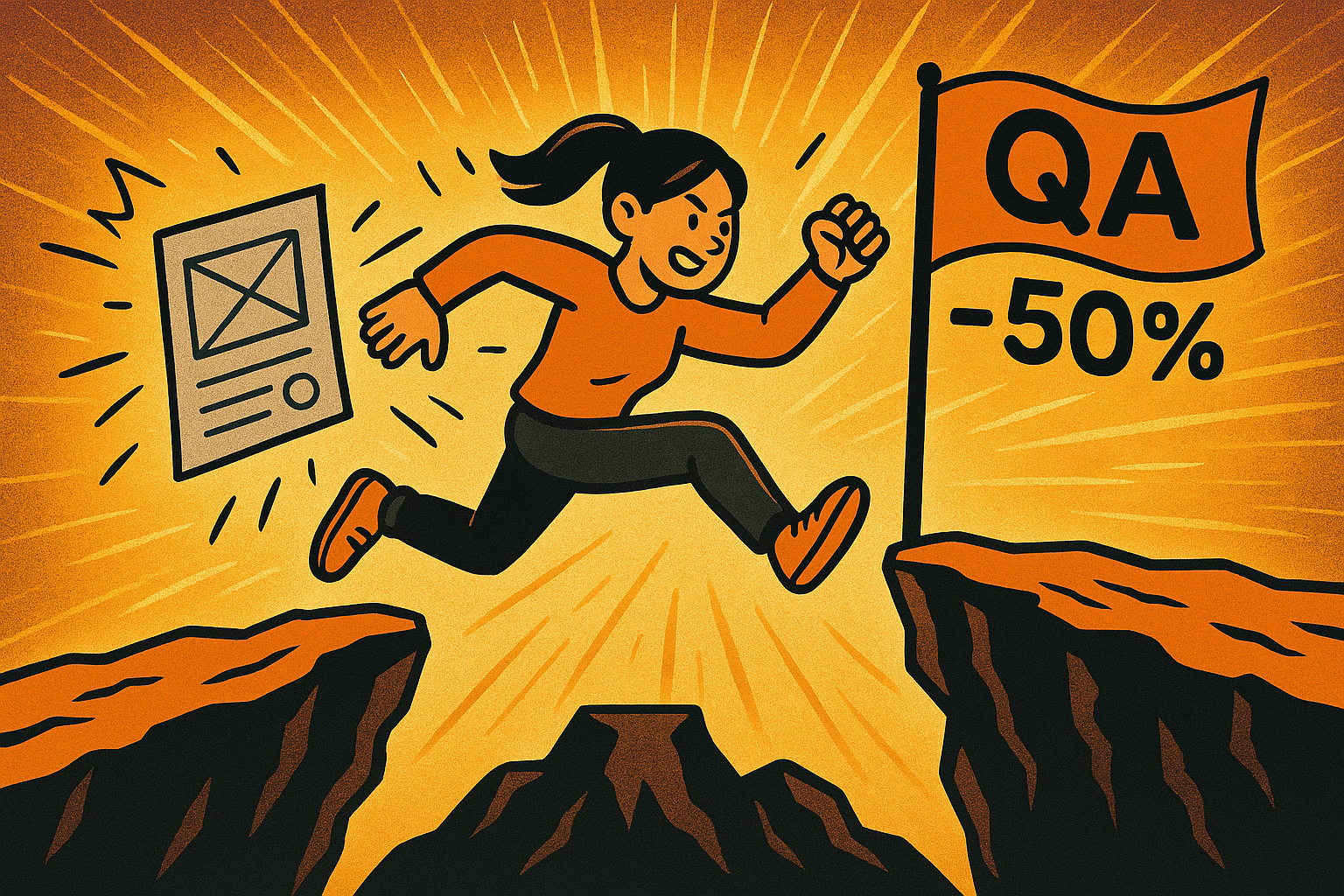 와이어프레임 생략, QA 범위 최소 50% 감소