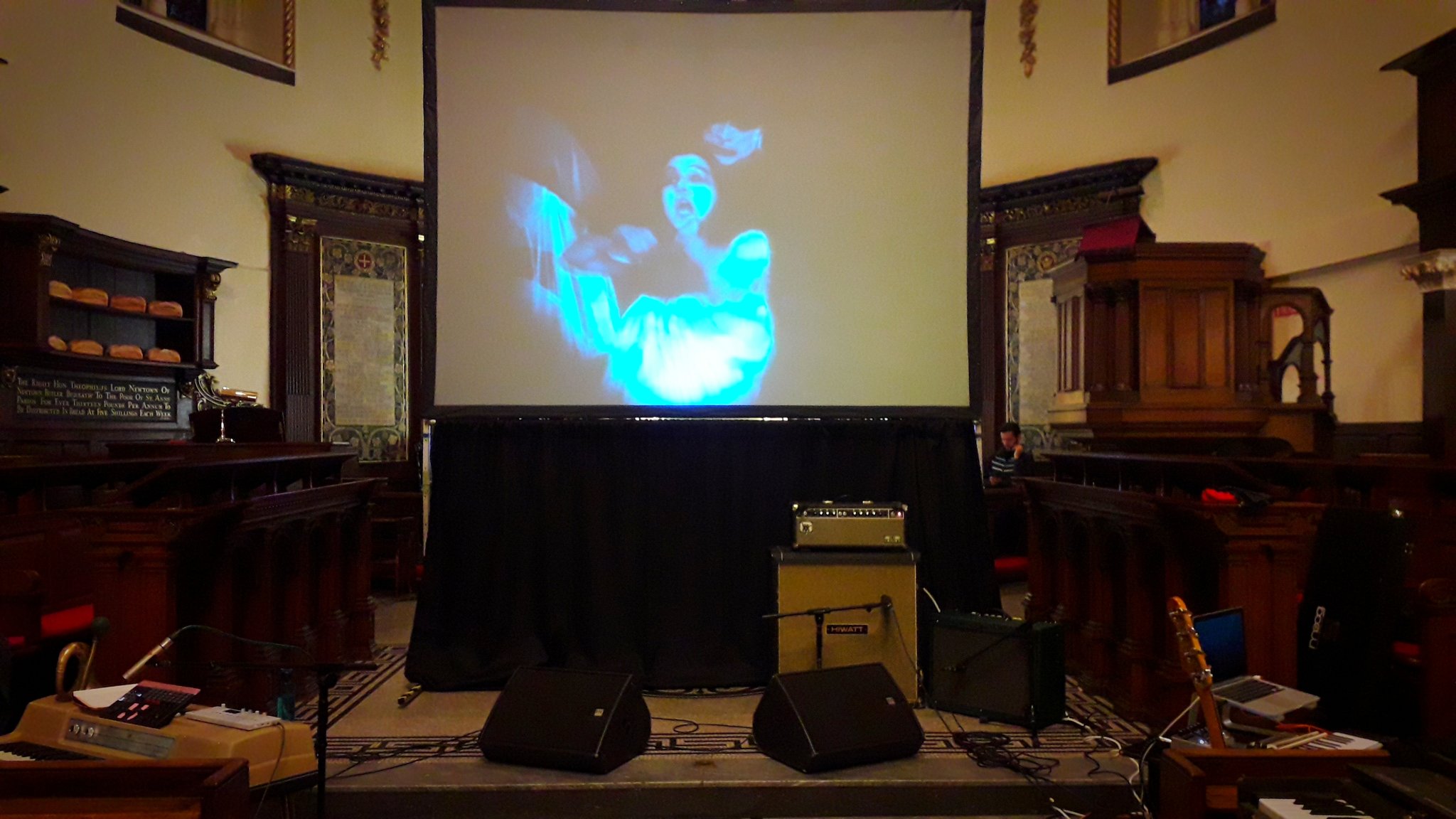 Sound check at St Anns