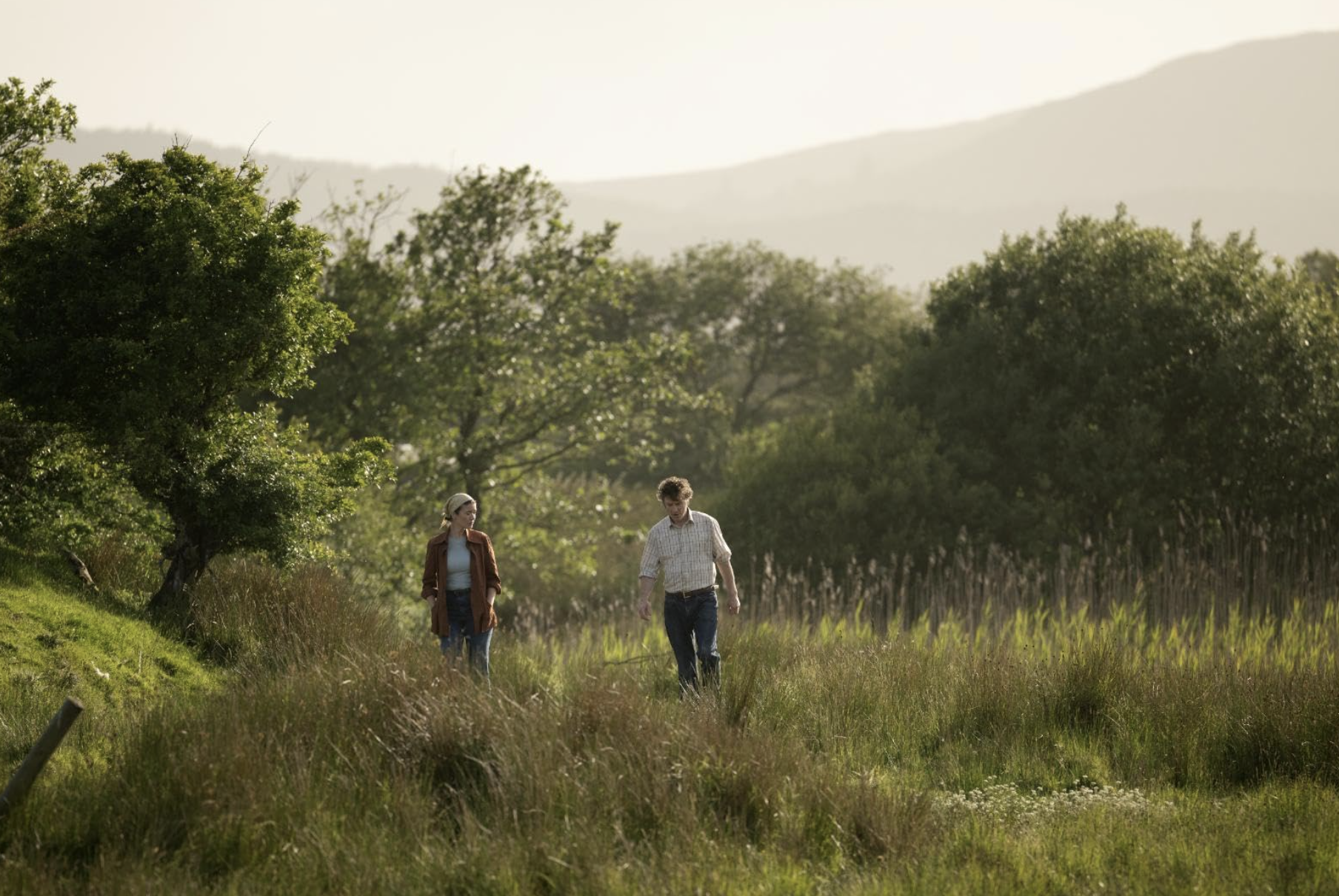 Barry Ward and Anna Bederke in That They May Face the Rising Sun (2023)