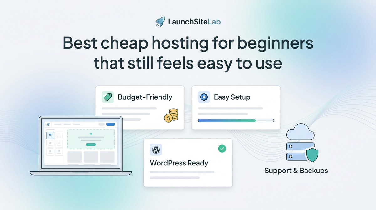 Best cheap hosting for beginners that still feels easy to use