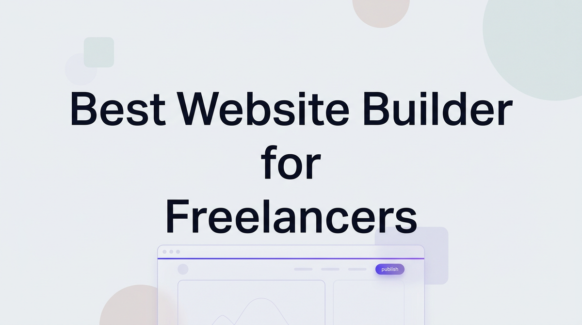 Best website builder for freelancers