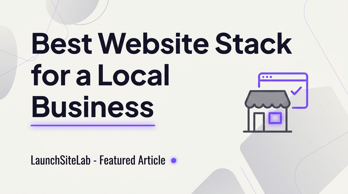 Best website stack for a local business