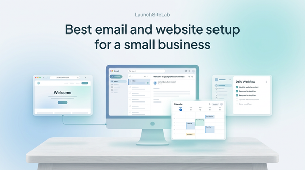 Best email and website setup for a small business