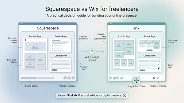 Squarespace vs Wix for freelancers