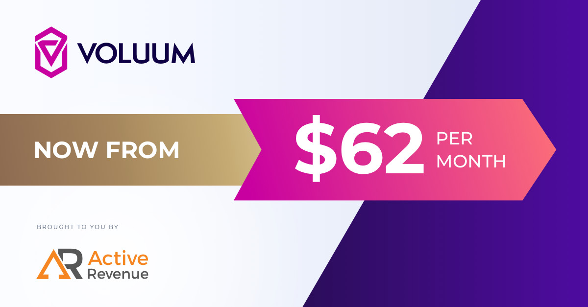 Just for ActiveRevenue- the LOWEST price for Voluum EVER