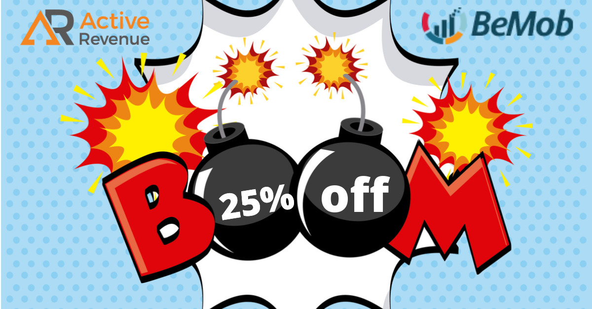 New Bonus from our partners from BeMob tracker -  25% off on ALL pricing plans for 3 months!