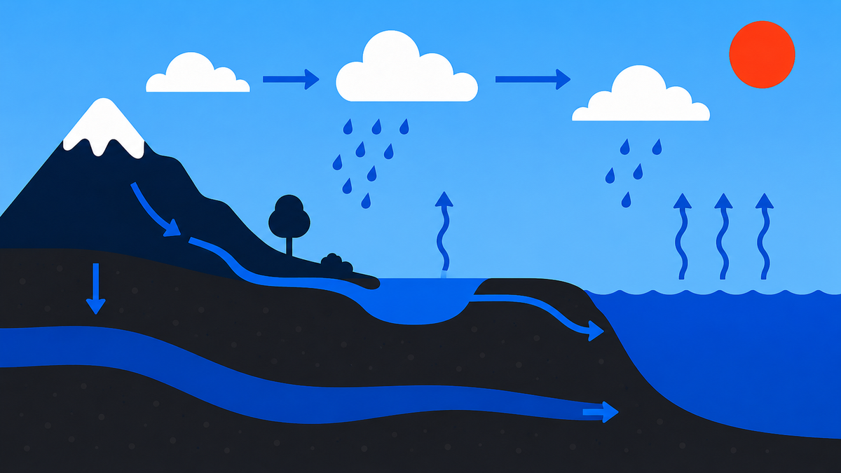 Le Cycle de l'Eau : Processus, Impact Humain et Effets du Changement Climatique