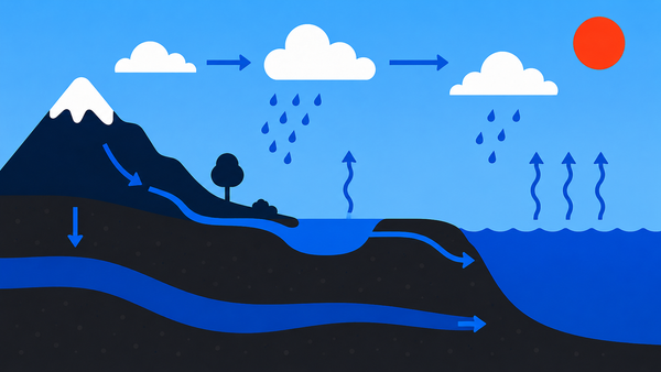 Le Cycle de l'Eau : Processus, Impact Humain et Effets du Changement Climatique