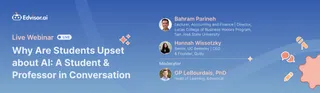 Webinar Recording - Why Are Students Upset About AI: A Student & Professor in Conversation