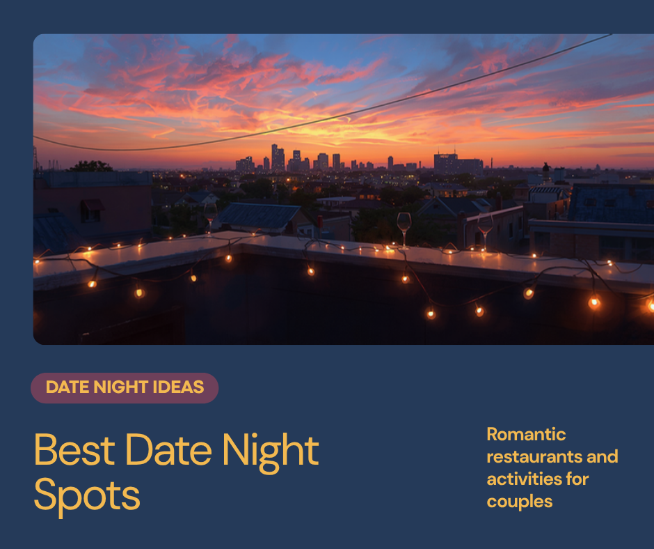 Best date night spots in Warner Robins, GA — rooftop drinks at sunset