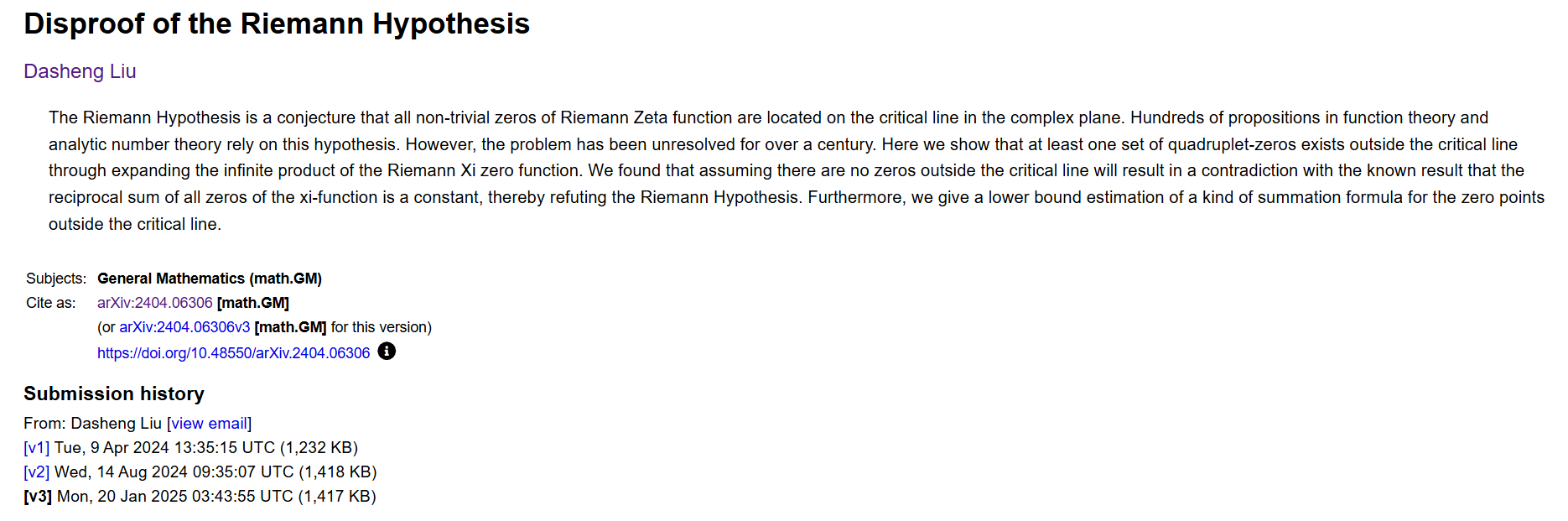 An Examination of Dasheng Liu’s Riemann Hypothesis Disproof: Where It Breaks Down