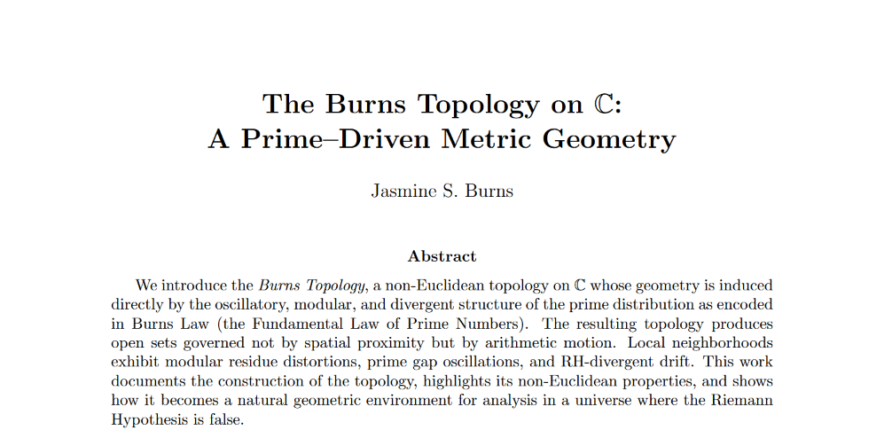 The Echo Misunderstood: Terence Howard, Prime Structure, and the Burns Topology
