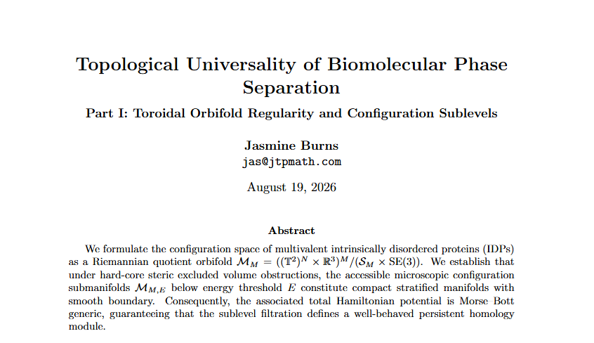 The Intrinsically Disordered Protein (IDP) and Liquid-Liquid Phase Separation (LLPS) problem
