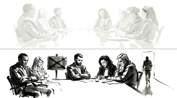 Why Meeting Consensus Often Leads to Zero Action