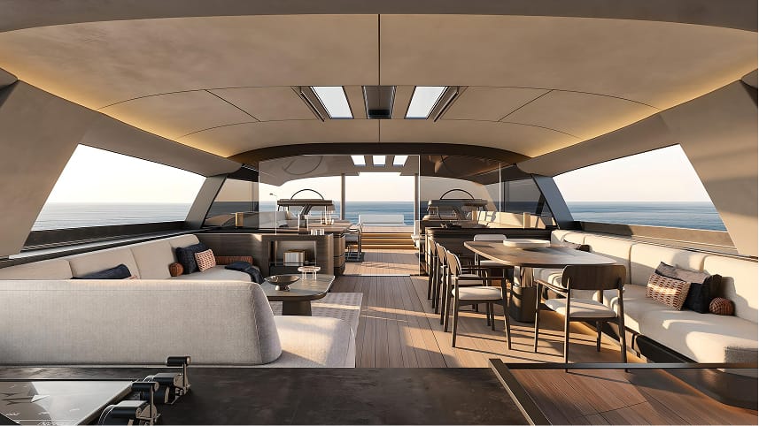 Oyster 36M sailing superyacht interior