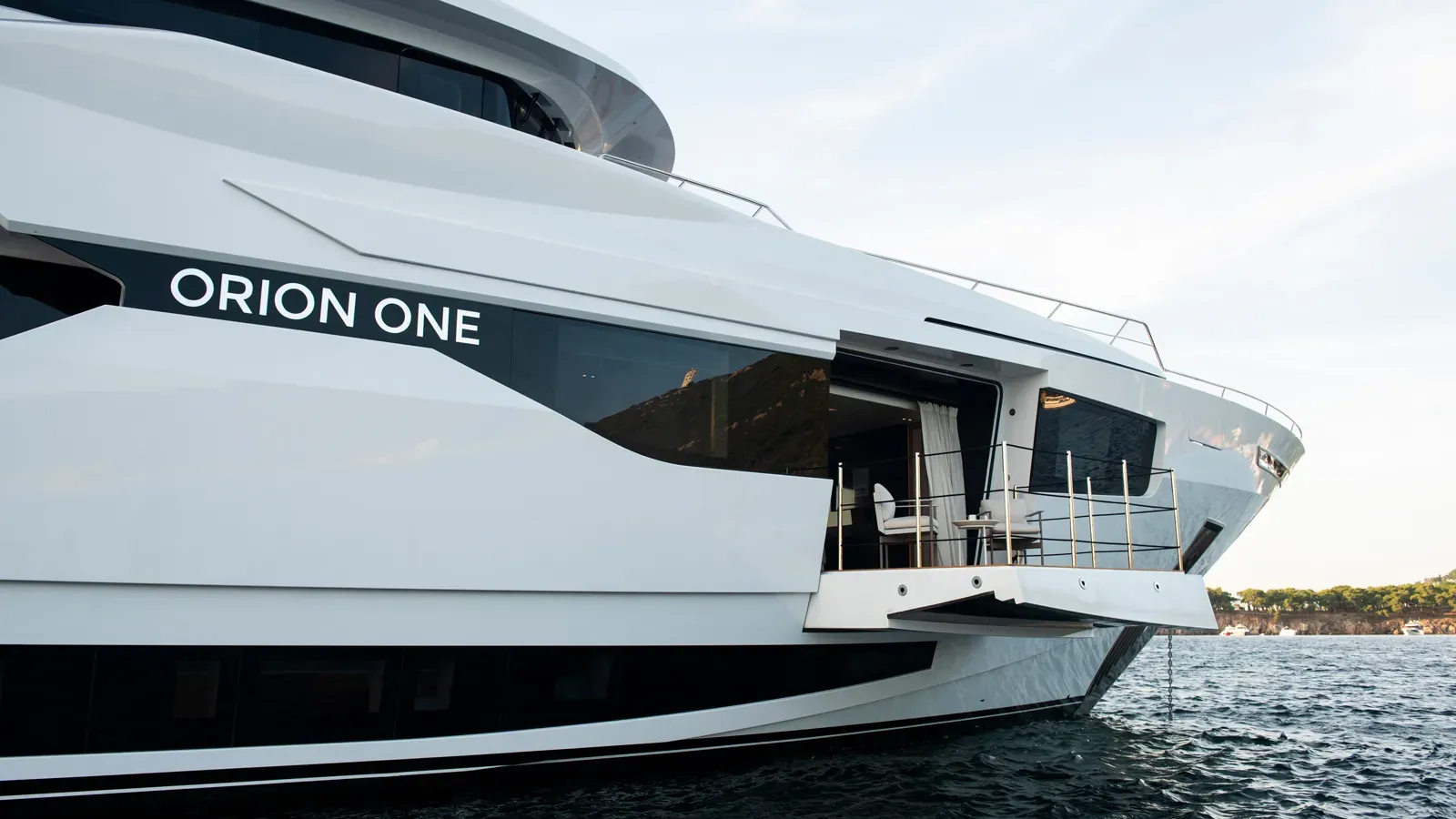 Orion One yacht exterior designed by RED Yacht Design