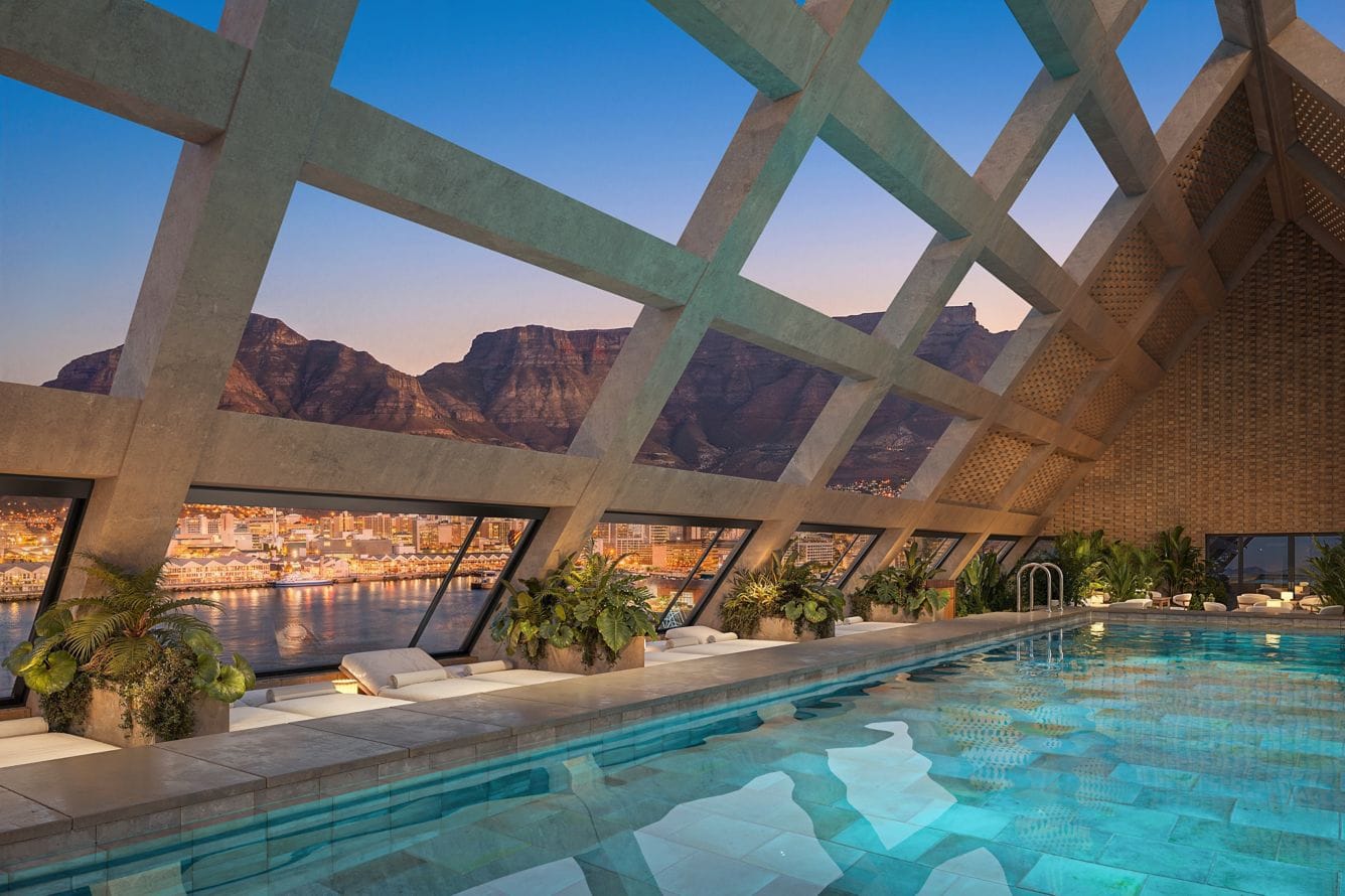 Rooftop swimming pool at The Cape Town EDITION