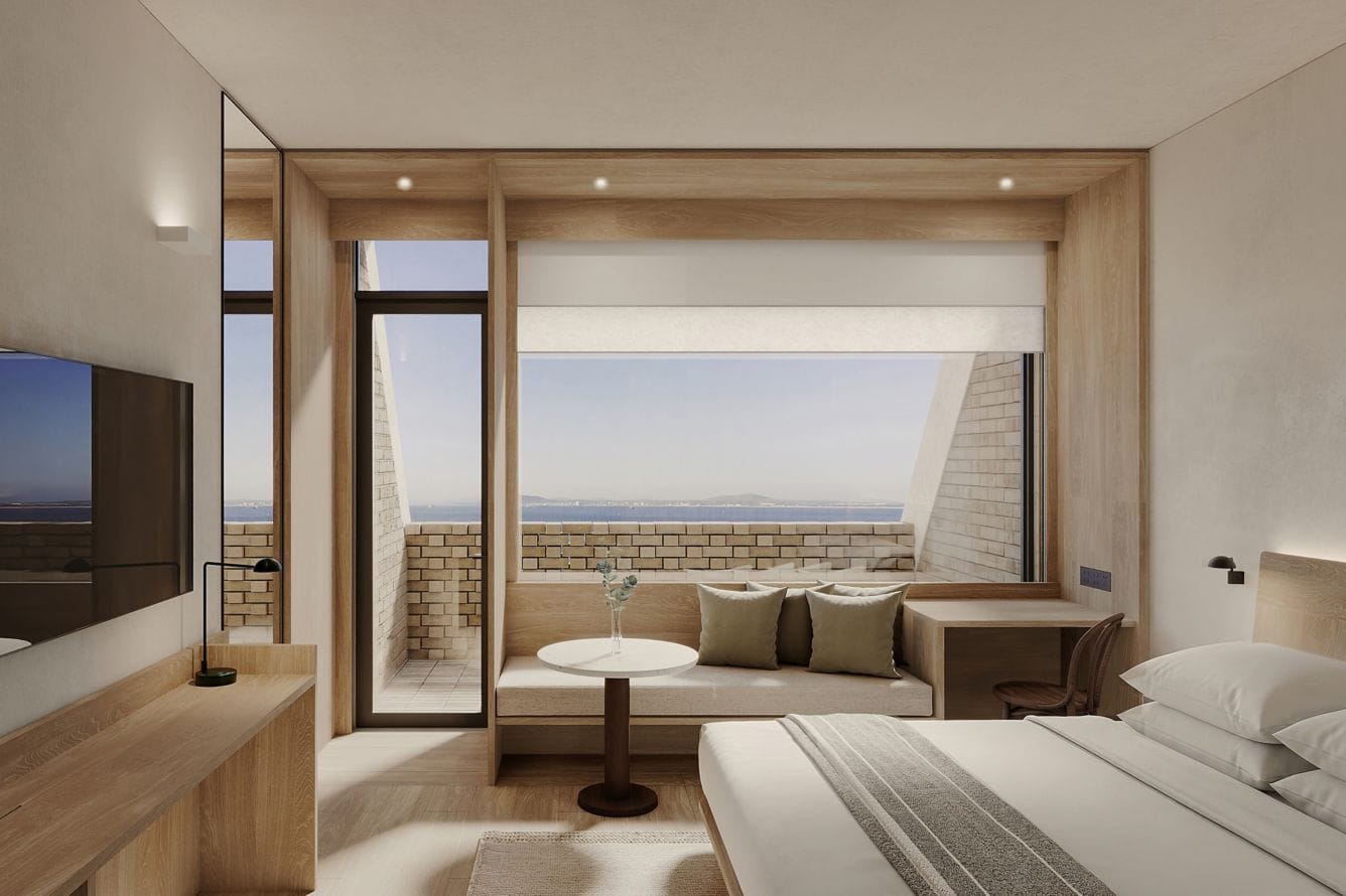 Guest room interior at The Cape Town EDITION hotel