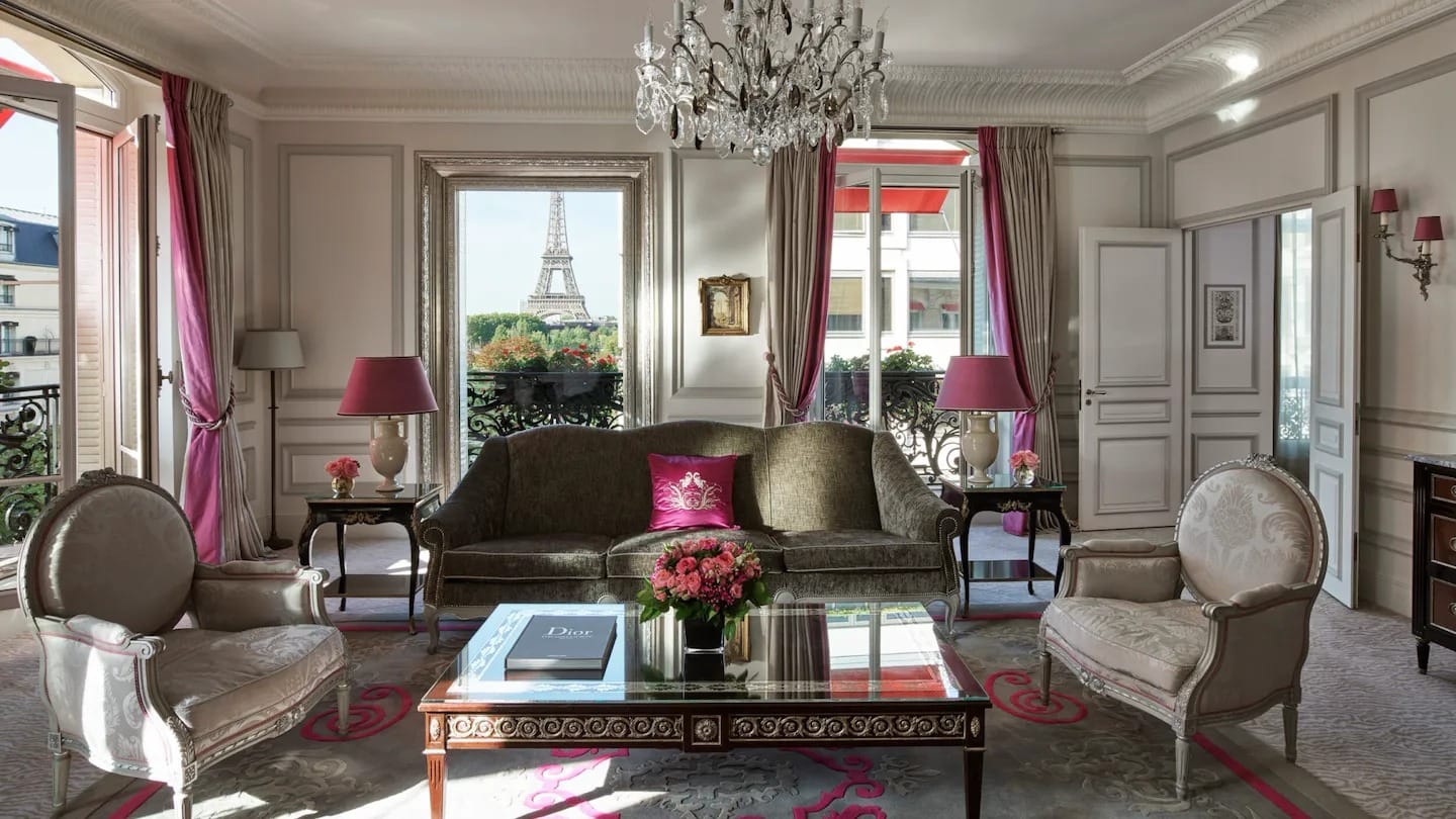 Hôtel Plaza Athénée on Avenue Montaigne near Art Basel Paris