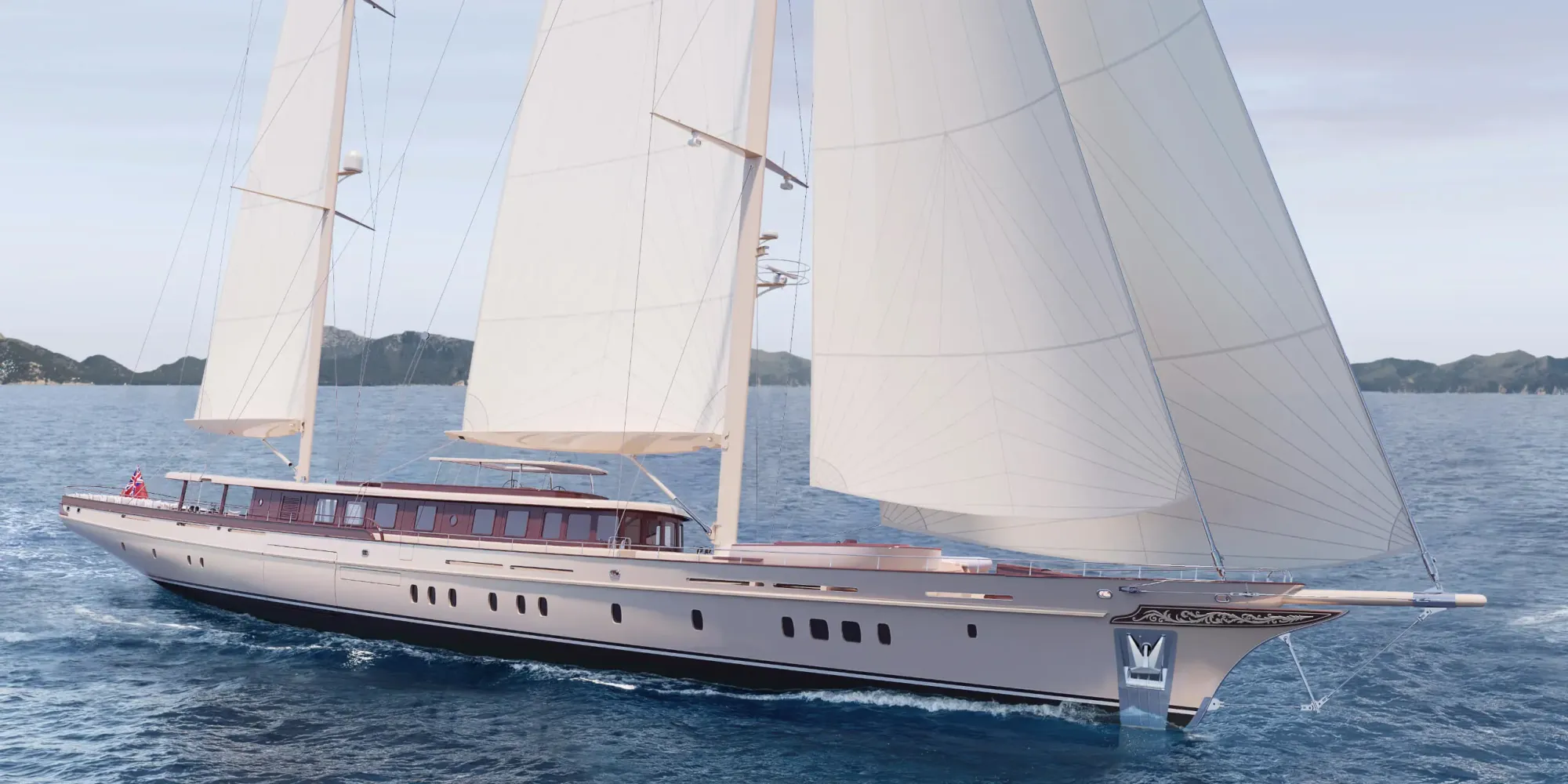 Ares Yachts Simena 62m hybrid sailing yacht