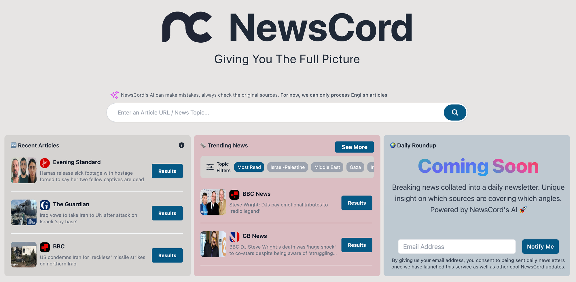 Announcing: NewsCord