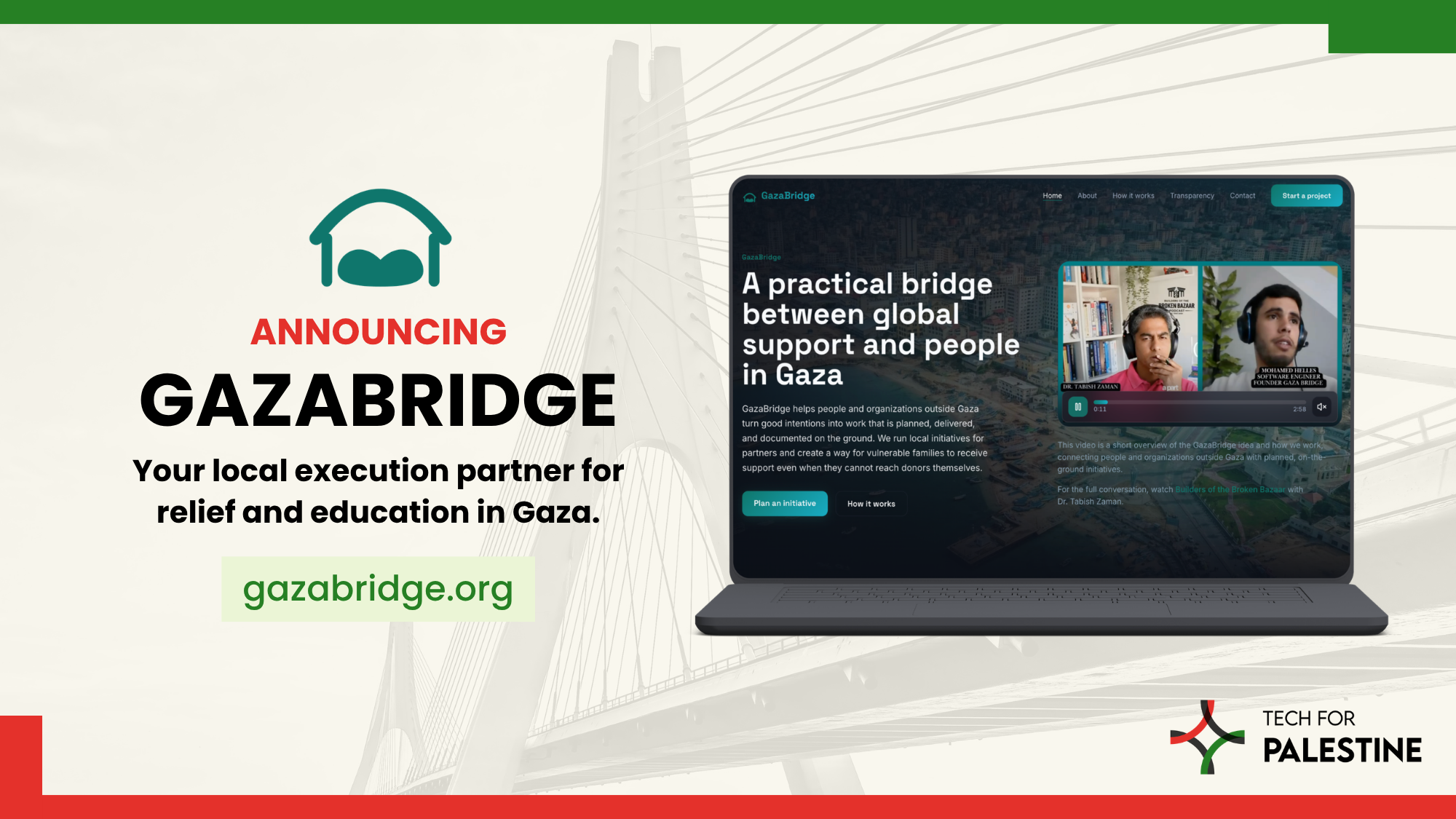 Announcing: GazaBridge - A Local Execution Partner in Gaza