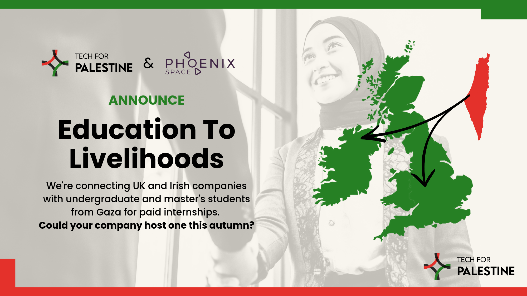 Announcing - Connecting Students from Gaza with Internships in the UK and Ireland