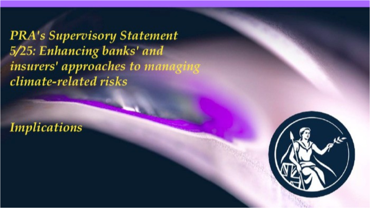 PRA's new regulation on climate-related risks: Implications for firms