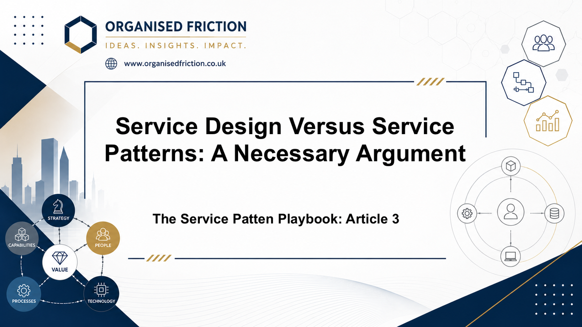 Service Design Versus Service Patterns: A Necessary Argument