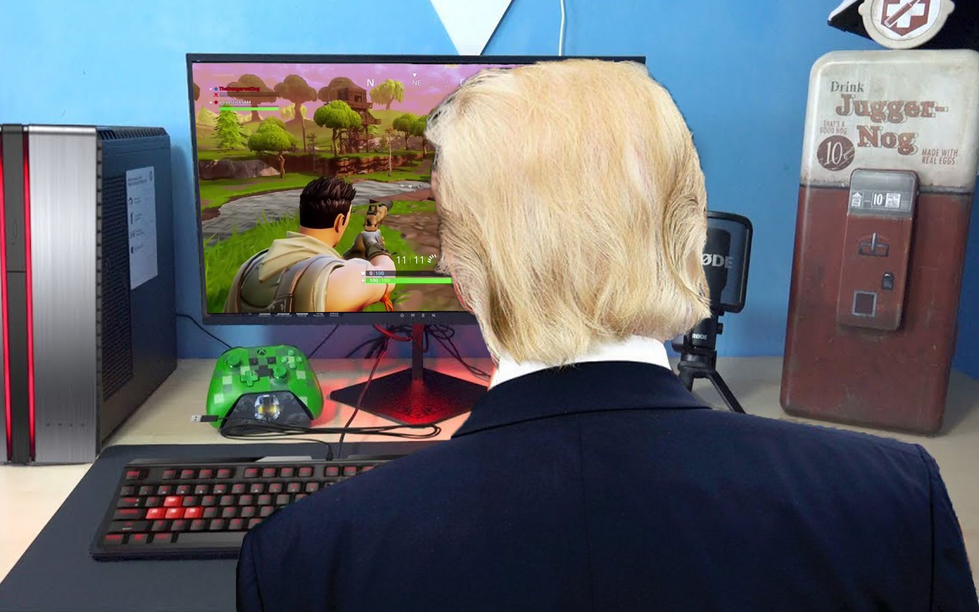 Donald Trump Starts GoFundMe For Border Wall After Spending Government Funds On Fortnite "V-Bucks"