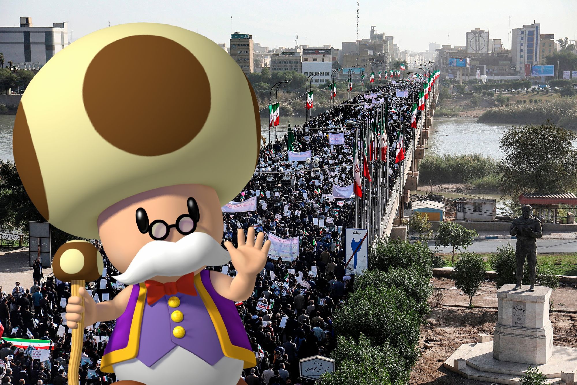 Toadsworth Allows Princess To Be Kidnapped To Distract Kingdom Populace From Impending Invasion Of Iran