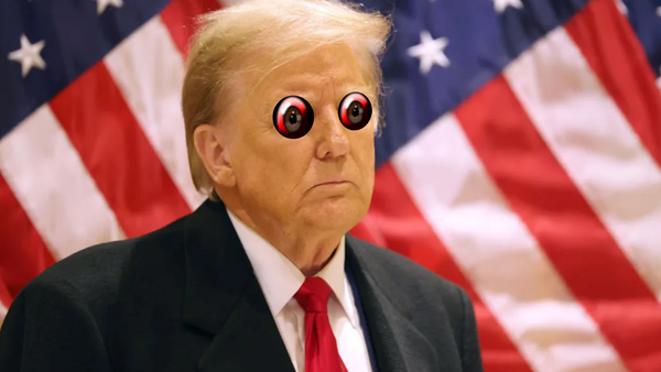 Trump Has "Scary, Bleeding, Hyper-Realistic Eyes", Warns Democrats