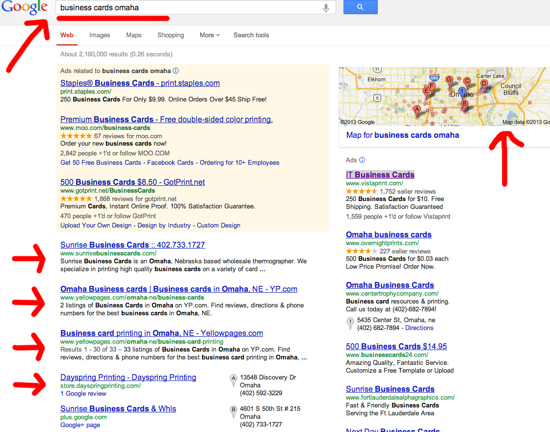 Business Cards Omaha search