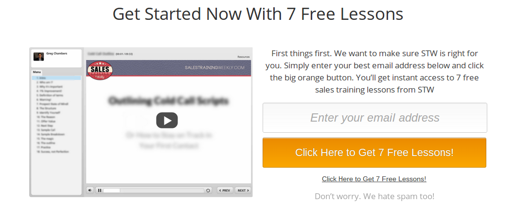 Sales Training Weekly Call to ActionSales Training Weekly Call to Action