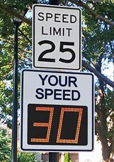 Speed check sign like the one by my house