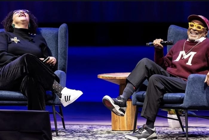 Spike Lee having a good time photo from Chris Machian UNO