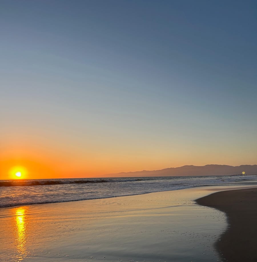 Venice Beach CA sunset from my eldest daughter