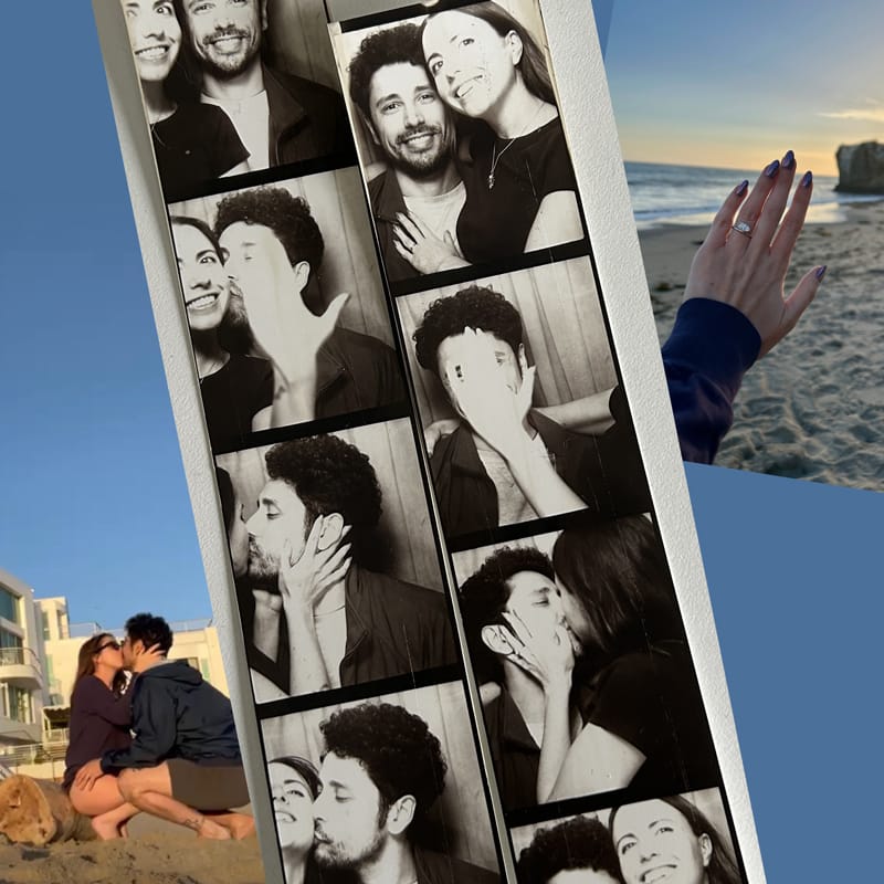 photos from my daughter's engagement on the beach in malibu 