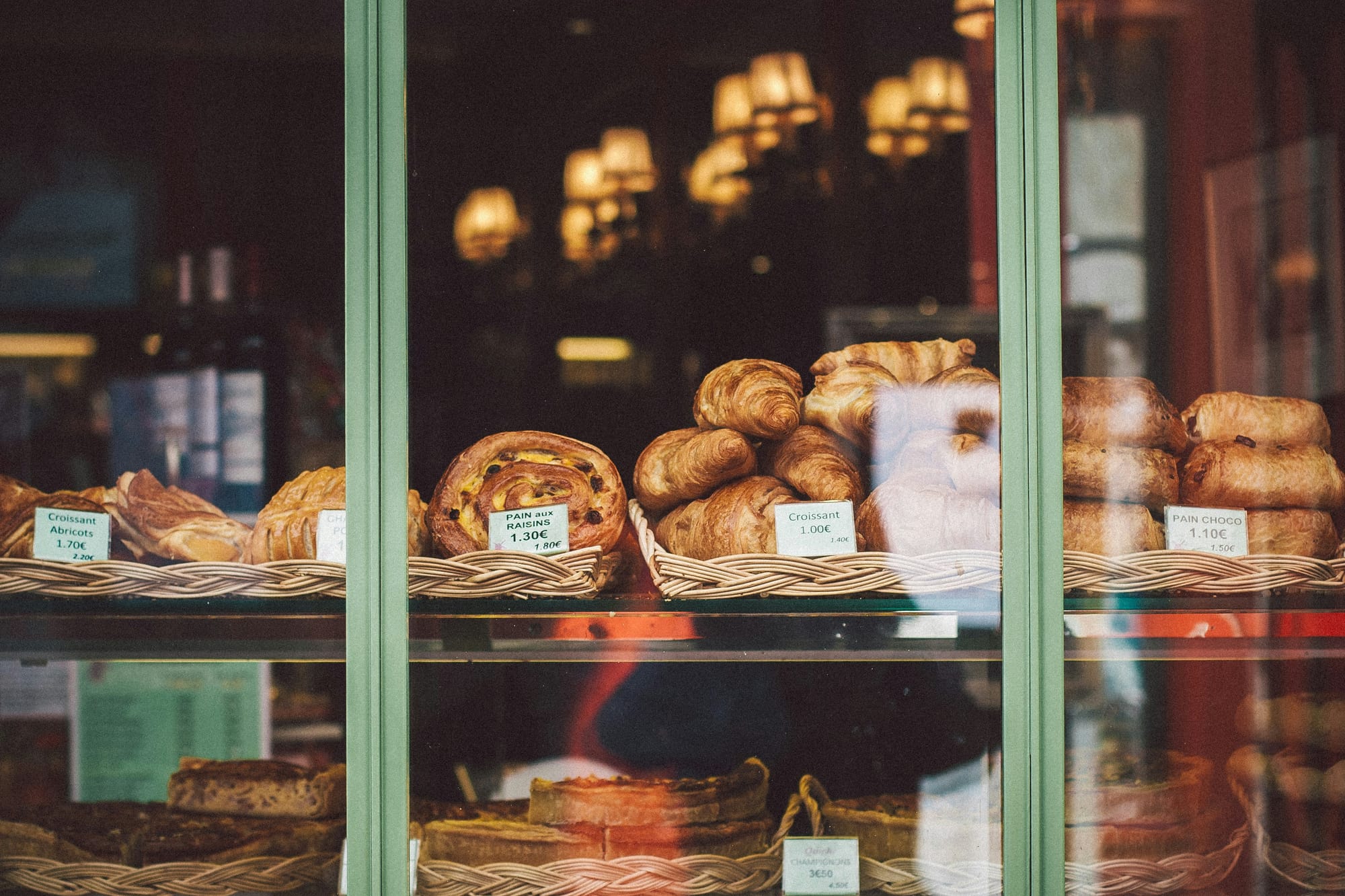 parisian bakery window