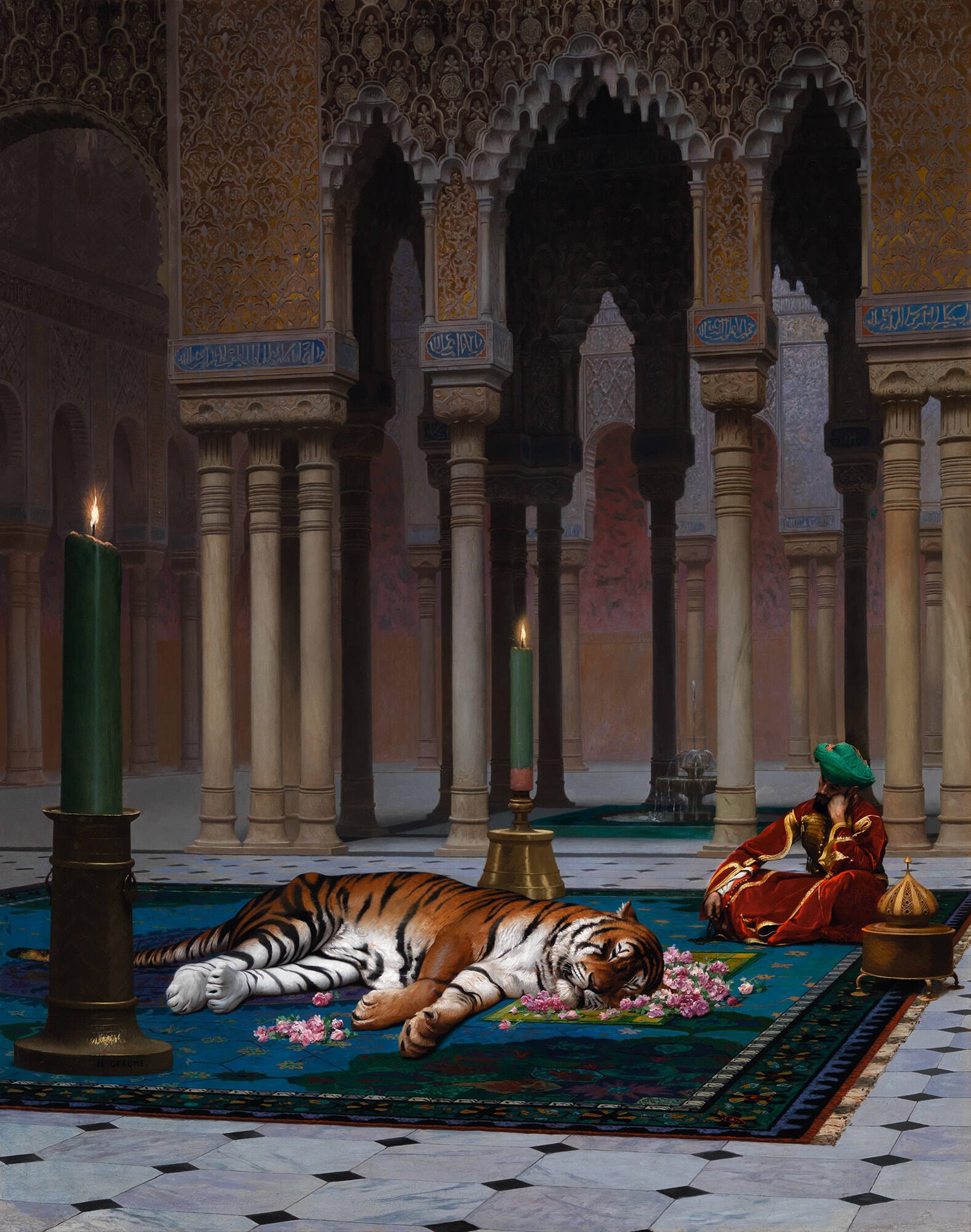 "The Grief of the Pasha" 1885 Jean-Leon Jerome - Joslyn Art Museum Omaha