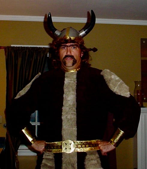 greg chambers dressed like a viking in 2005
