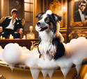 A-border-collie-enjoying-a-luxurious-bubble-bath
