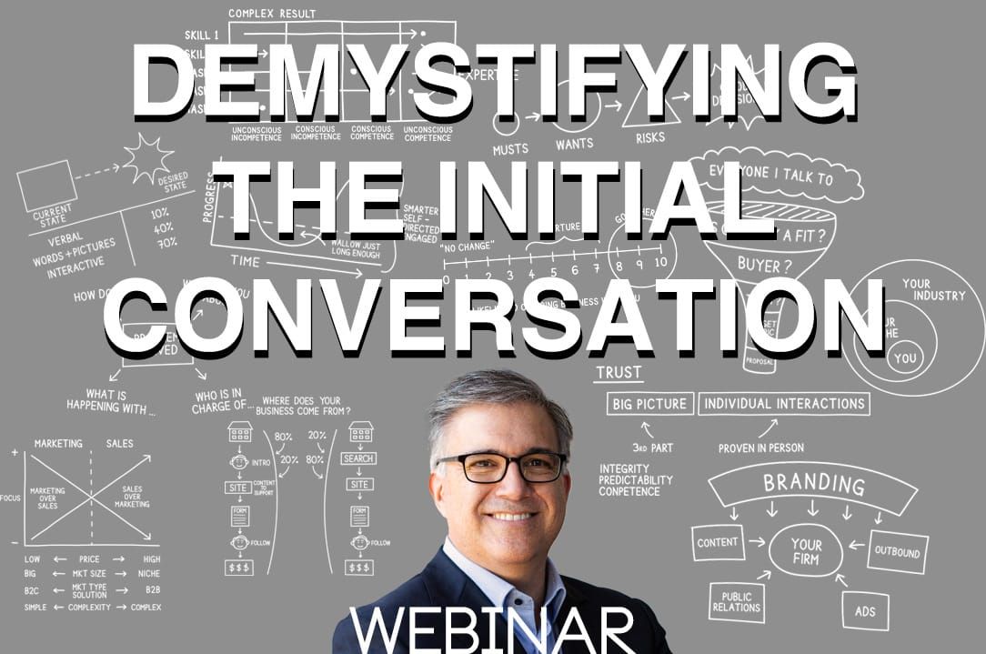 Webinar: Getting New Clients–Demystifying the initial conversation Post feature image