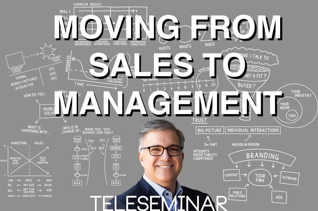 Teleseminar: Moving From Sales To Management Post image
