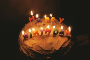 A birthday cake
