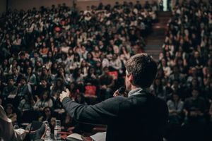 A man addressing his audience needs to know his audience